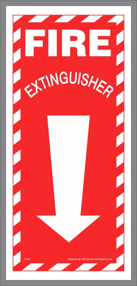 Fire Extinguisher Locator Stickers