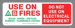 Extinguisher Classification AB Label