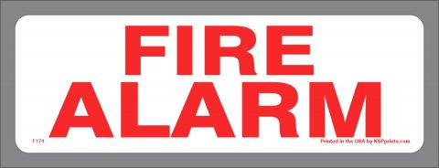 Fire Alarm Stickers