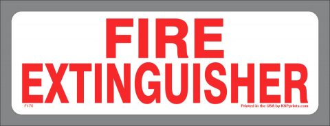 Fire Extinguisher Sign