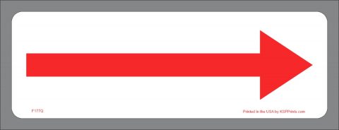 Red Arrow Sticker