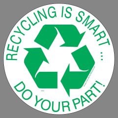 Round Recycling Stickers