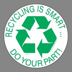 recycle sticker encourage recycling