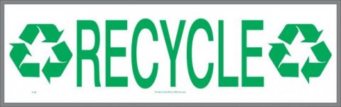 large recycle stickers