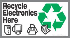 Electronics Recycling Decals
