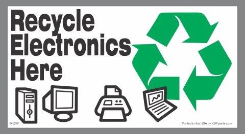 Electronics Recycling Decals