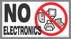 No Electronics Sticker