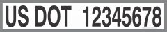 Custom USDOT stickers for trucks