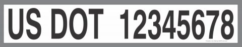 Custom USDOT stickers for trucks
