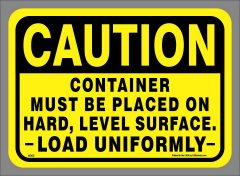 Caution Hard Level Surface Decal