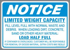 thumbnail image 2 of No Hazardous Materials Dumpster Sign - 10x7 Inch Vinyl Decal, Weather Resistant 2 of 10