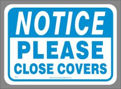 Close Waste Container Stickers