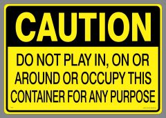 Large Do Not Play Sticker