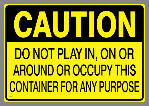 Large Do Not Play Sticker