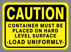 Large Waste Tipping Hazard Sticker