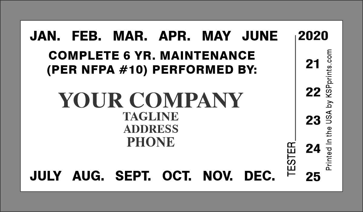 F117 Complete 6-YR Maintenance label