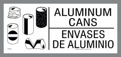 Bilingual Aluminum Can Recycling Sticker