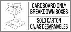 bilingual Cardboard Only Breakdown Boxes