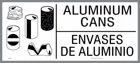 large aluminum cans sticker
