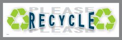 Please Recycle decal