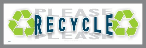 Please Recycle decal