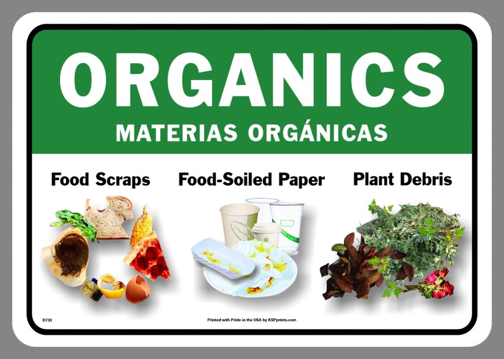Bilingual Organics Sticker