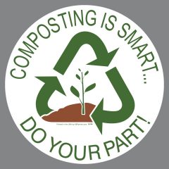 Compost Container Promotion Sticker