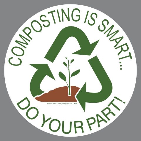 Compost Container Promotion Sticker