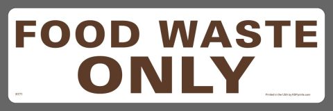 Food Waste Bin Stickers