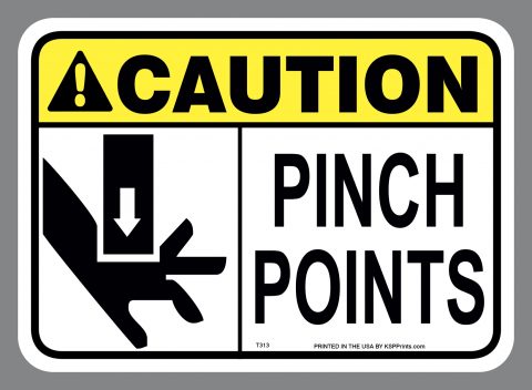 Pinch Points Sticker