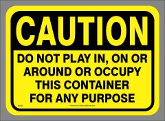 Caution Do Not Play Sticker