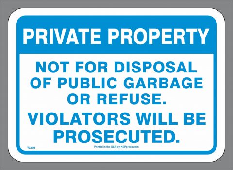 Private Container Garbage Sticker