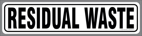 Residual Waste Container Sticker