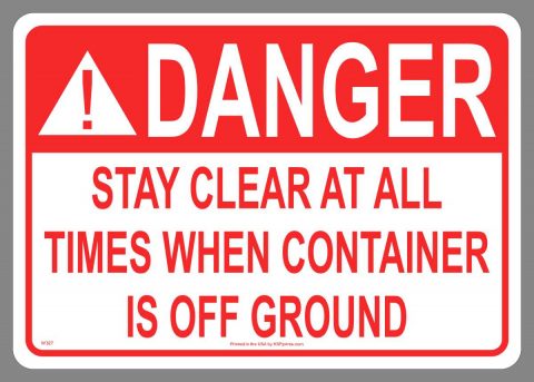 Danger Stay Clear Sticker