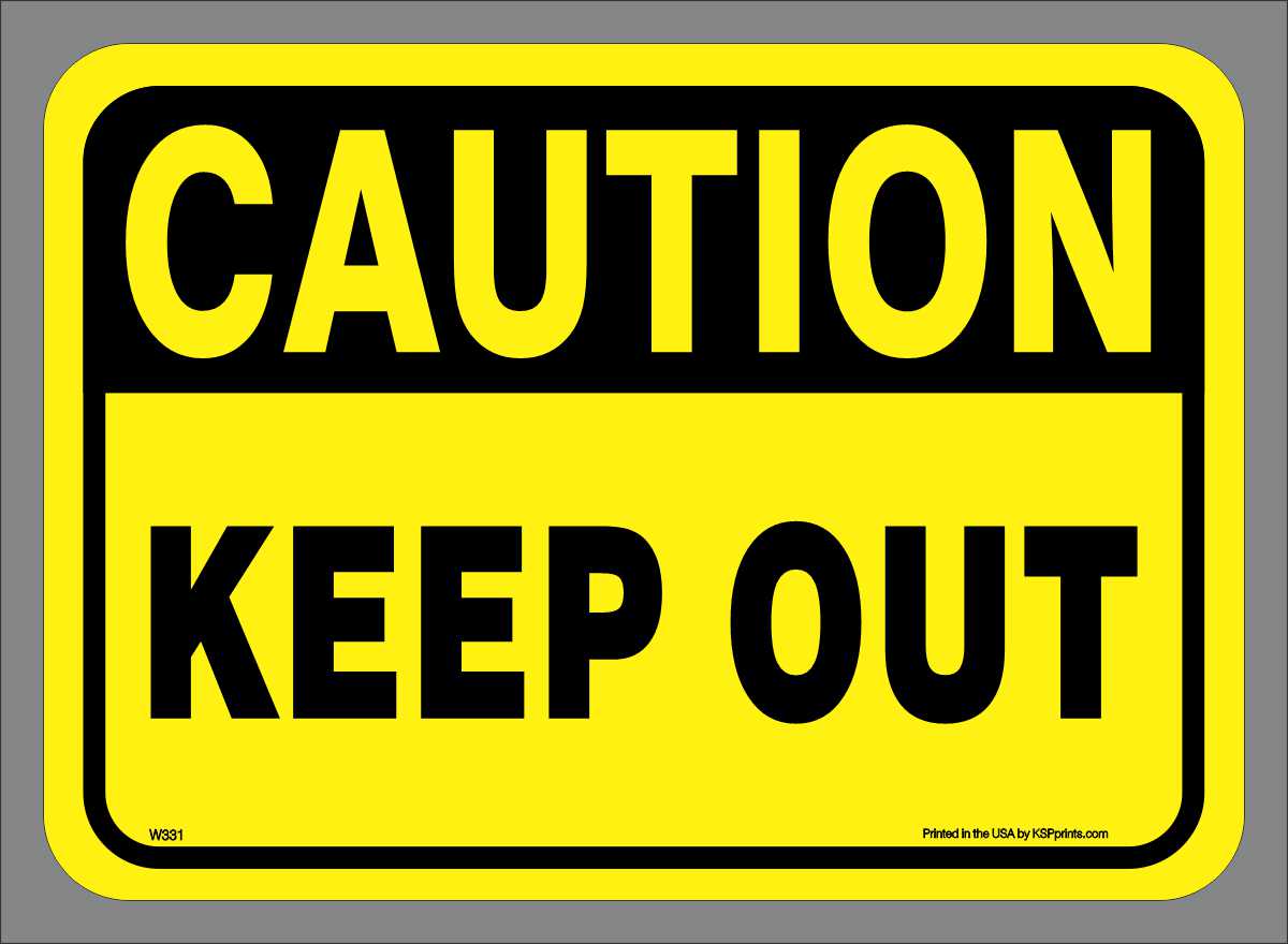 200 mm wide Private Keep Out Sticker 