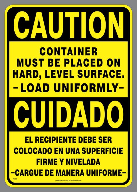 Large Load Uniformly Decal