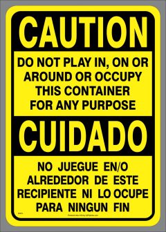 Bilingual Do Not Occupy Decal