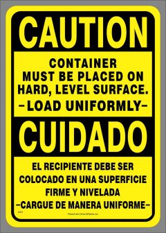Bilingual Load Uniformly Decal