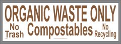 Organic Waste Only Sticker