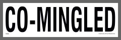 Commingled Waste Streams container label