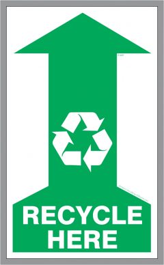 Recycle Above Here Sticker