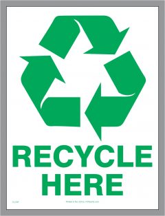 Recycle Here deca;