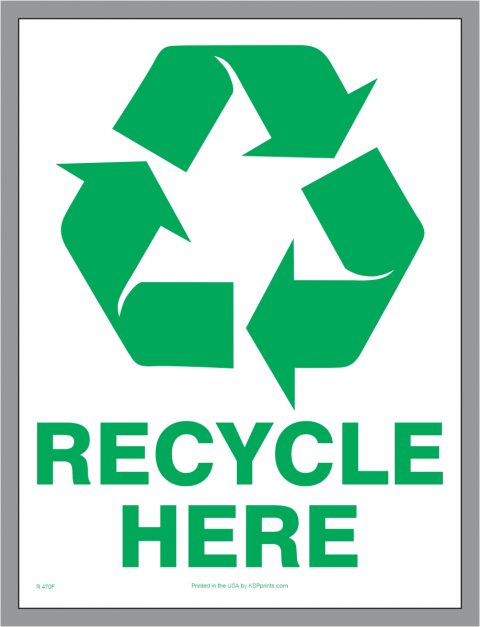 Recycle Here deca;