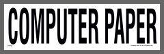 Computer Paper Recycling Sticker