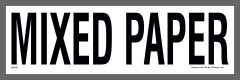Mixed Paper Recycling Sticker