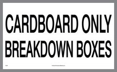 Cardboard Only Breakdown Boxes sticker