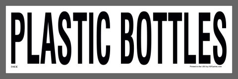 Plastic Bottles Recycling Sticker