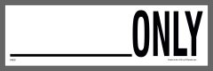 _ Only Container Sticker