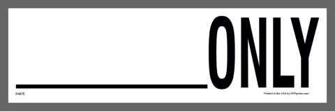 _ Only Container Sticker