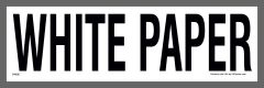 white paper recycling sticker